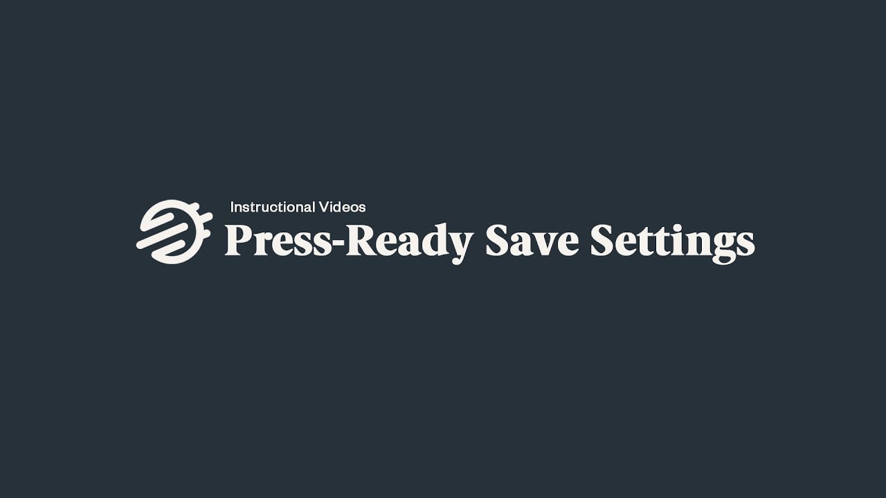 Sttark's Press Ready Save Settings