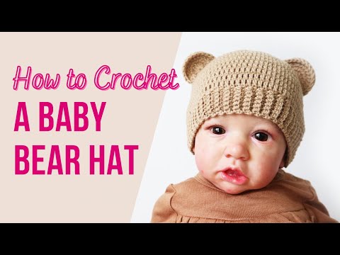 How to Crochet a Baby Bear Hat | Fast & Easy
