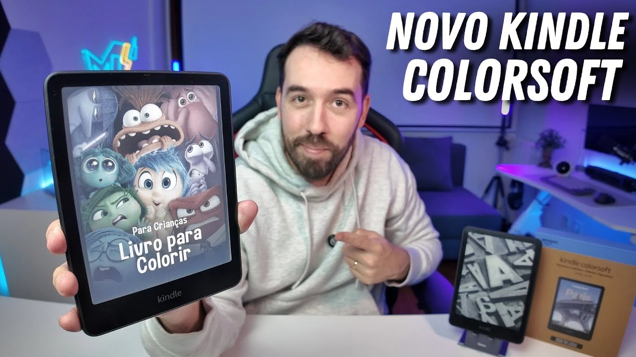 CHEGOU O KINDLE COLORIDO - NOVO KINDLE COLORSOFT TÁ NA MÃO