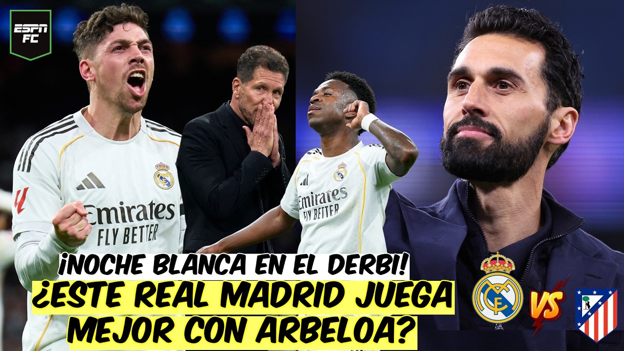 ARBELOA SUPERÓ a SIMEONE y REAL MADRID SUEÑA con LA LIGA tras ganar el derbi vs ATLÉTICO | ESPN FC