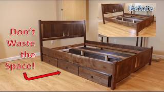 DIY Build Storage Drawers for Any Bed