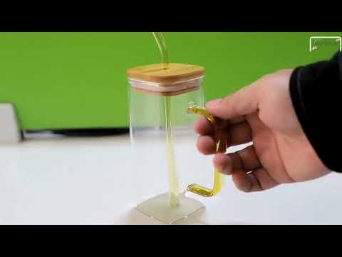 The Perfect Cup for Iced Coffee  Unboxing the Mantravib Square Glass Sipper Jar