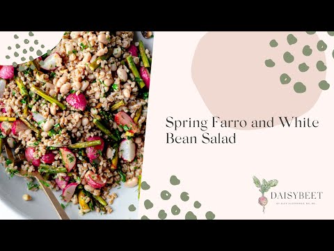 Farro and White Bean Salad Recipe | Daisybeet
