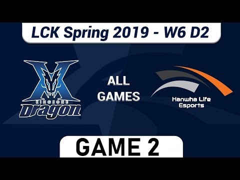 [01.03.2019] KZ vs HLE [Game 2][LCK 2019 Spring] - Kingzone DragonX vs Hanwha Life Esports