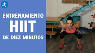 ENTRENAMIENTO HIIT EN 10 MINUTOS EN CASA, ¡TONIFICA TUS GLÚTEOS Y PIERNAS! | Vitónica