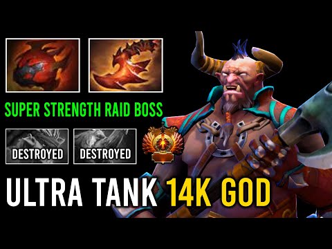 Ultra Tank God Offlane Centaur Warrunner Insane Damage Super Strength Power Raid Boss 14K MMR Dota 2