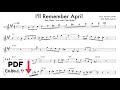 Stan Getz Tenor Solo I’ll Remember April