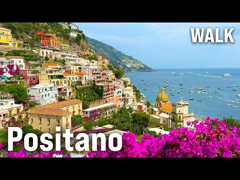 POSITANO After the Summer Rain 2025 | Magical Amalfi Coast Walking Tour [4K/60fps]