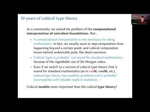 Jon Sterling, Is it time for a new proof assistant?