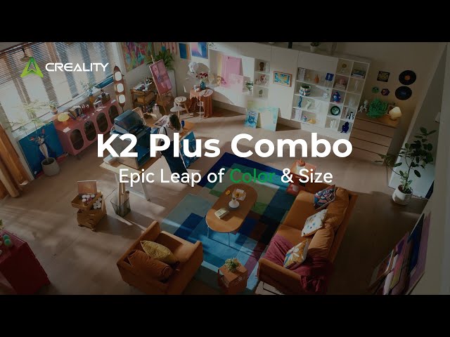Creality K2 Plus Combo Impressora 3D + 1 Unidade CFS video