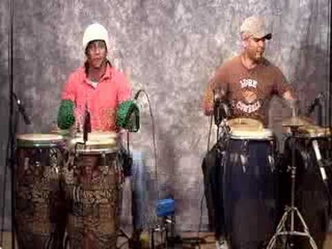 Cuban percussionists, Pedro Martinez and Mauricio Herrera