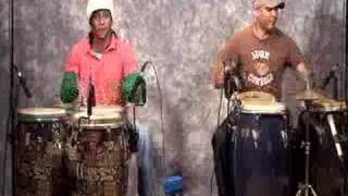 Cuban percussionists, Pedro Martinez and Mauricio Herrera