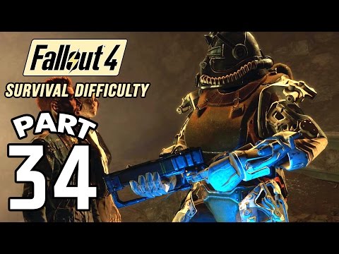 Fallout 4 Survival Difficulty SNIPER Walkthrough - Part 34 The Big Dig 1080p 60FPS