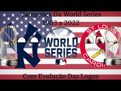 Campeões Da World Series 1903 a 2022 (Com Evolução Das Logos)