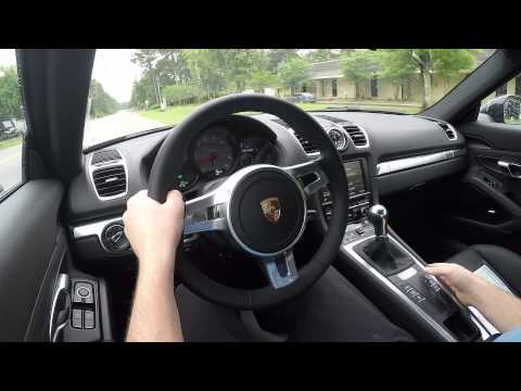 Demo of 2015 Porsche Cayman S manual with Sport Chrono Package and Porsche Sport Exhaust