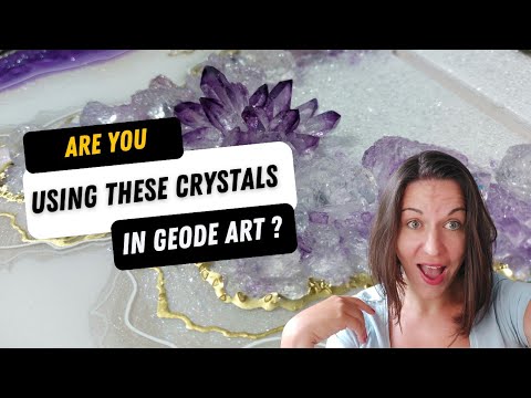 Geode Resin Art With Crystals 🔮  Beginners Resin Art Guide 🎨 Which Crystals Are The Best For Geode