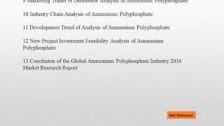 Global Ammonium Polyphosphate market 2021 –New Research Report (Import & Export, Supply and Demand)