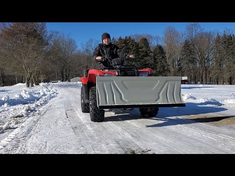 ATV Universal Plow Assembly and install