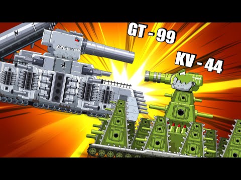 Monster tank: Iron Monster GT-99 vs KV-44, /Nina tank cartoon