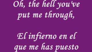 Allison Iraheta - Don&#39;t wanna Be Wrong + Lyrics y Letra Espanol