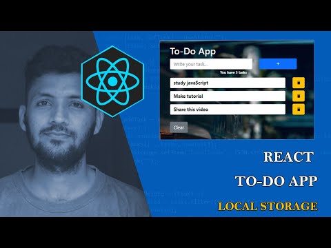 React Tutorial : ToDo app with localStorage