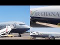 Ghana Airways Back Air Ghana Boeing 737 400 Plane Lands Safely In Accra Int Airport