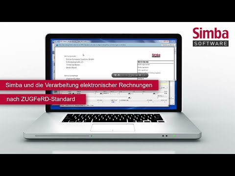 Simba und die Verarbeitung elektronischer Rechnungen nach ZUGFeRD-Standard