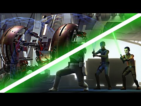 Droidekas/Destroyers Scenes | Star Wars: Rebels The Phantom Menace Reference