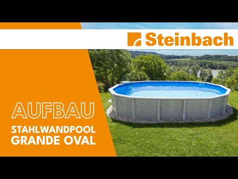 Aufbau Video Stahlwandpool Grande oval