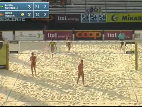 Talita-Antonelli BRA vs. Borger-Büthe GER Pool F Grand Slam Gstaad WORLD TOUR 2011