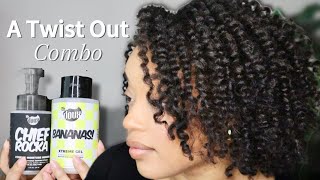 A Flat Twist Out ft: Bananas Extreme Gel and Chief Rocka Extreme Moisture Mousse for Natural Hair