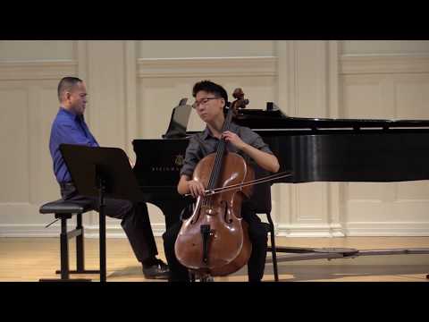 Grieg Cello Sonata in A minor, 1st movement - James Baik