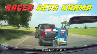 BEST OF ROAD RAGE | Man Tries to RAM Another Car but Ends Up Crashing Head-on with a Barrier
