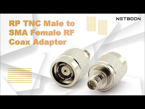 NETBOON RP TNC Male to SMA Female RF Coax Adapter