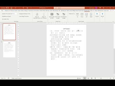 How To Create Cryptogram Puzzles For Kdp In Powerpoint