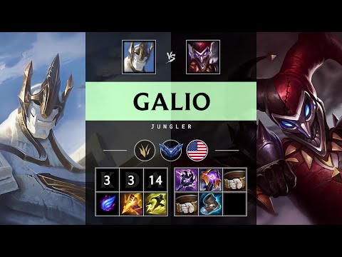 Galio Jungle vs Shaco - NA Diamond Patch 25.15