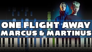 Marcus &amp; Martinus - One Flight Away - Piano Tutorial