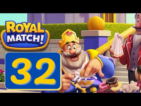 Royal Match - Area 32 - Sunroom - Gameplay