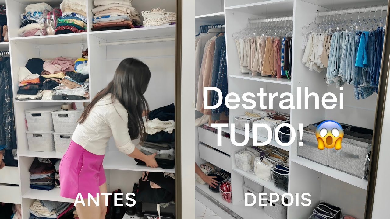 From chaos to peace: I transformed my wardrobe with little money, I decluttered EVERYTHING! Beehi...