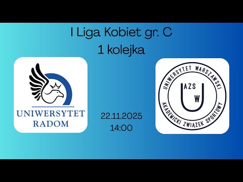 AZS UR APR Radom - AZS Uniwersytet Warszawski 22/11/2025 14:00