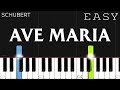 Schubert Ave Maria EASY Piano Tutorial