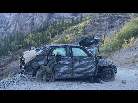 Woman hospitalized after car falls off cliff on Colorado's Black Bear Pass