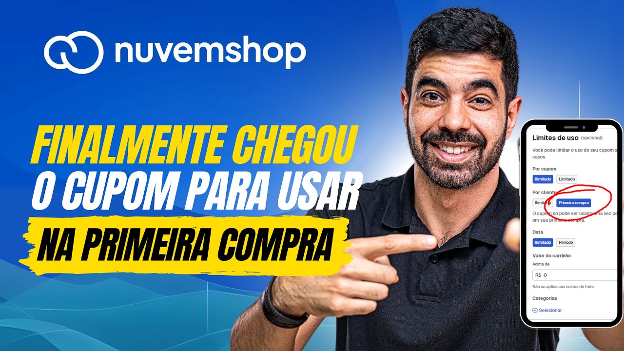 Nuvemshop COMO ATIVAR O CUPOM de Primeira Compra