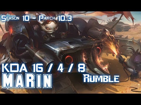 MaRin RUMBLE vs JAYCE Top - Patch 10.3 KR Ranked