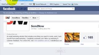 Create Facebook link in email campaign