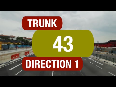 Go-Ahead Trunk 43 (Direction 1) | Bus Service Route Visual