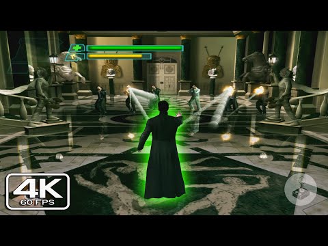 Neo VS Merovingian Full Fight - The Matrix Path of Neo PS2 (4K)