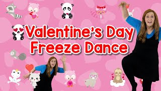 Valentine's Day FREEZE DANCE ❤ Freeze Dance Song ❤Brain Break Activity❤Action Song❤ Sing Play Create