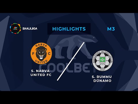Narva United FC - Rummu Dünamo. Coolbet Saaliliiga. MD 3. Highlights