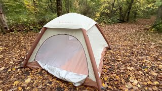 Camping Alone in Inflatable Tent